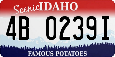 ID license plate 4B0239I