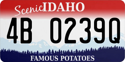 ID license plate 4B0239Q
