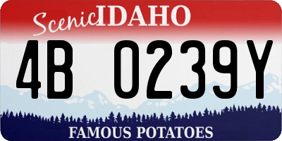 ID license plate 4B0239Y