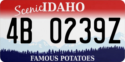 ID license plate 4B0239Z