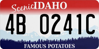 ID license plate 4B0241C