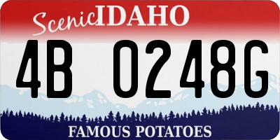 ID license plate 4B0248G