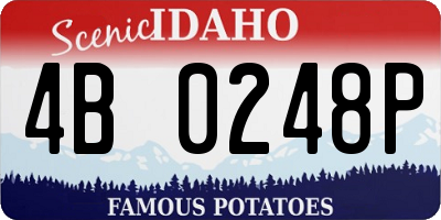 ID license plate 4B0248P