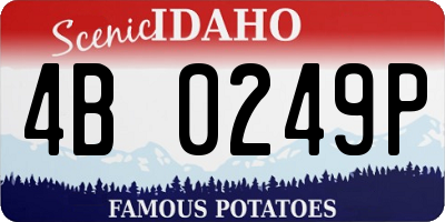 ID license plate 4B0249P