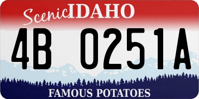 ID license plate 4B0251A
