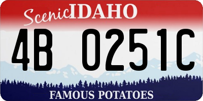 ID license plate 4B0251C