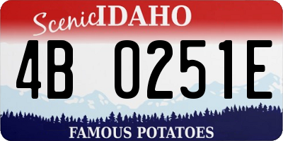 ID license plate 4B0251E