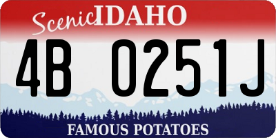 ID license plate 4B0251J