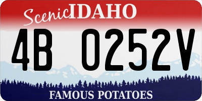 ID license plate 4B0252V