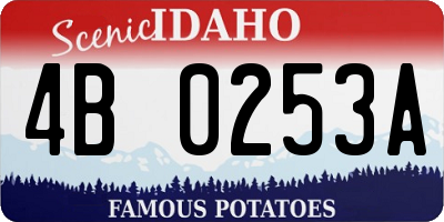 ID license plate 4B0253A