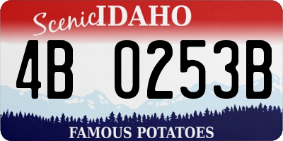ID license plate 4B0253B