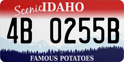 ID license plate 4B0255B