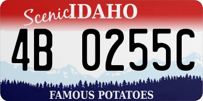 ID license plate 4B0255C