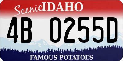 ID license plate 4B0255D