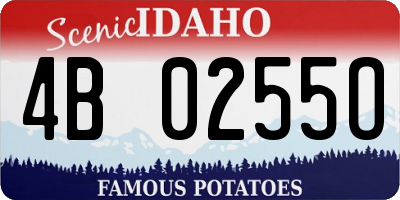 ID license plate 4B0255O