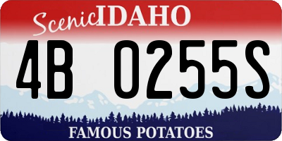 ID license plate 4B0255S