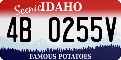 ID license plate 4B0255V