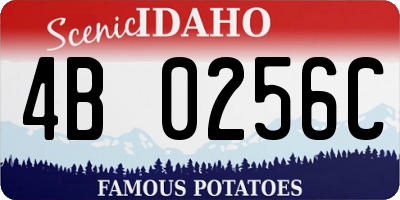 ID license plate 4B0256C