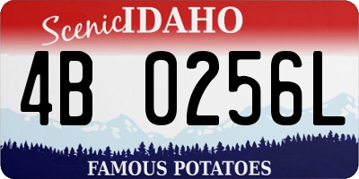 ID license plate 4B0256L