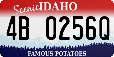 ID license plate 4B0256Q