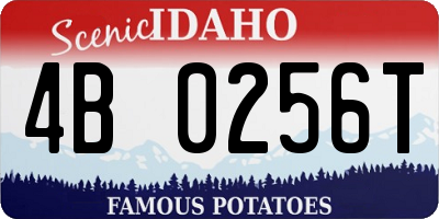 ID license plate 4B0256T