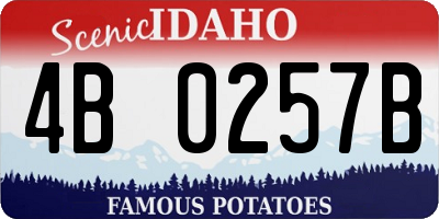 ID license plate 4B0257B