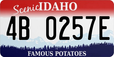 ID license plate 4B0257E