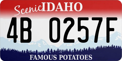 ID license plate 4B0257F