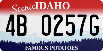 ID license plate 4B0257G