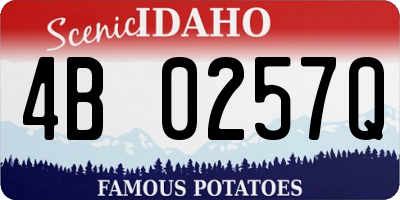 ID license plate 4B0257Q