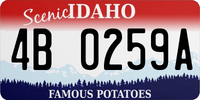 ID license plate 4B0259A