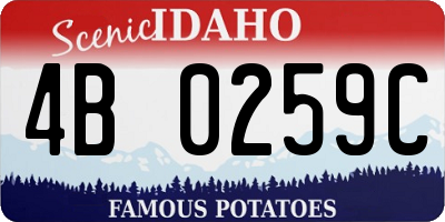 ID license plate 4B0259C