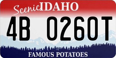 ID license plate 4B0260T
