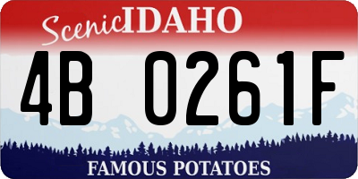 ID license plate 4B0261F