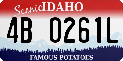 ID license plate 4B0261L