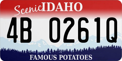 ID license plate 4B0261Q