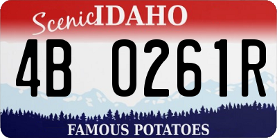 ID license plate 4B0261R