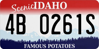 ID license plate 4B0261S