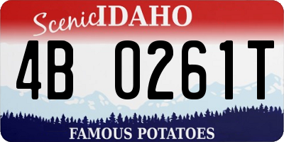 ID license plate 4B0261T