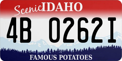 ID license plate 4B0262I