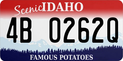 ID license plate 4B0262Q