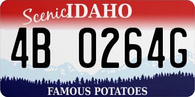 ID license plate 4B0264G