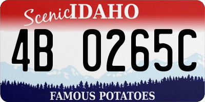 ID license plate 4B0265C