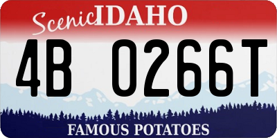 ID license plate 4B0266T