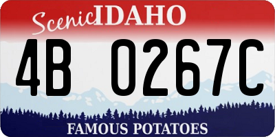 ID license plate 4B0267C