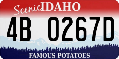 ID license plate 4B0267D