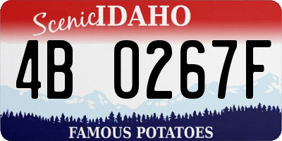 ID license plate 4B0267F
