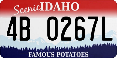 ID license plate 4B0267L