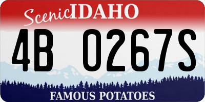 ID license plate 4B0267S