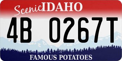 ID license plate 4B0267T